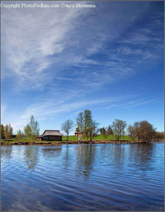 Lake, Outdoors, Water, Landscape, Nature, Scenery, Building