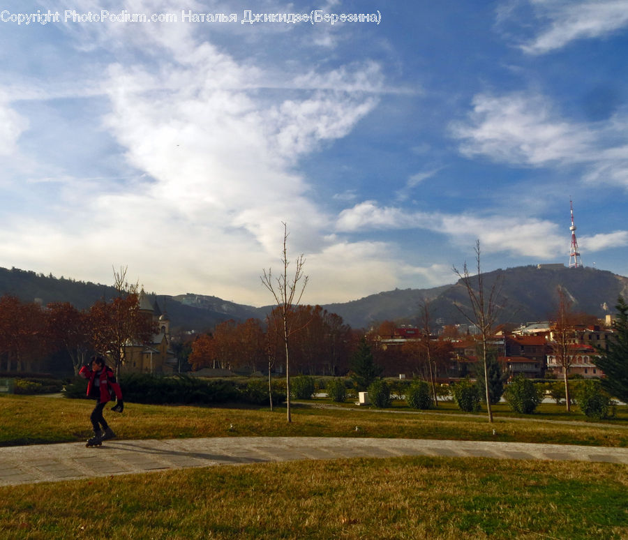 Campus, Dirt Road, Gravel, Road, Downtown, Neighborhood, Town