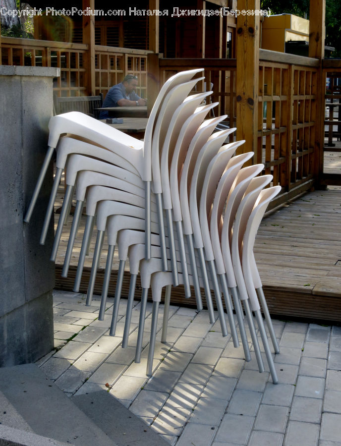 Chair, Furniture, Column, Pillar, Building, Housing, Office Building