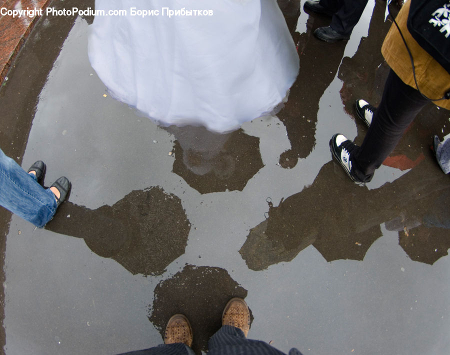 People, Person, Human, Puddle, Clothing, Denim, Jeans