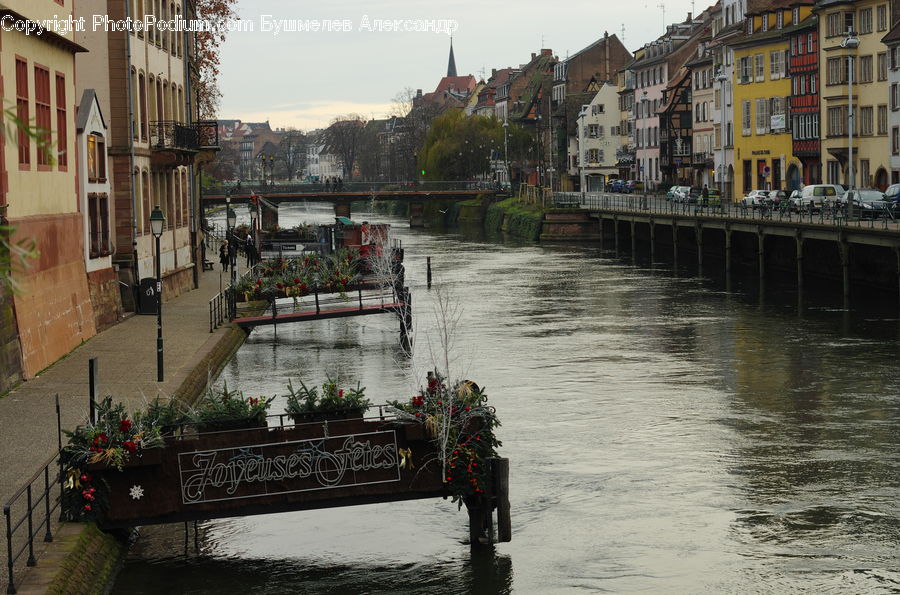 Plant, Potted Plant, Canal, Outdoors, River, Water, Balcony