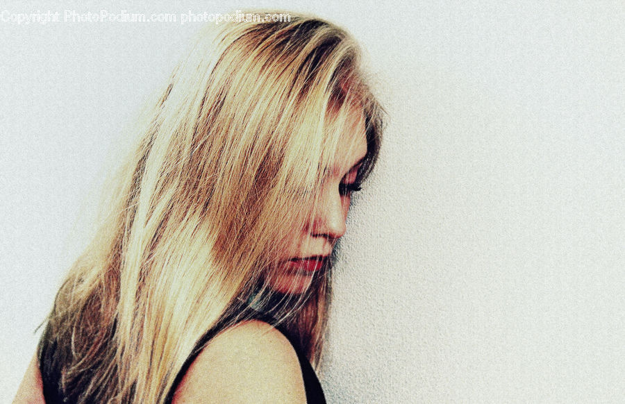 Blonde, Female, Person, Woman, Face, Portrait