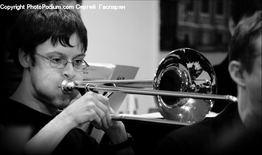 People, Person, Human, Brass Section, Horn, Musical Instrument, Trumpet