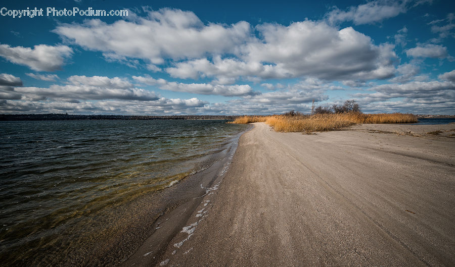 Dirt Road, Gravel, Road, Beach, Coast, Outdoors, Sea