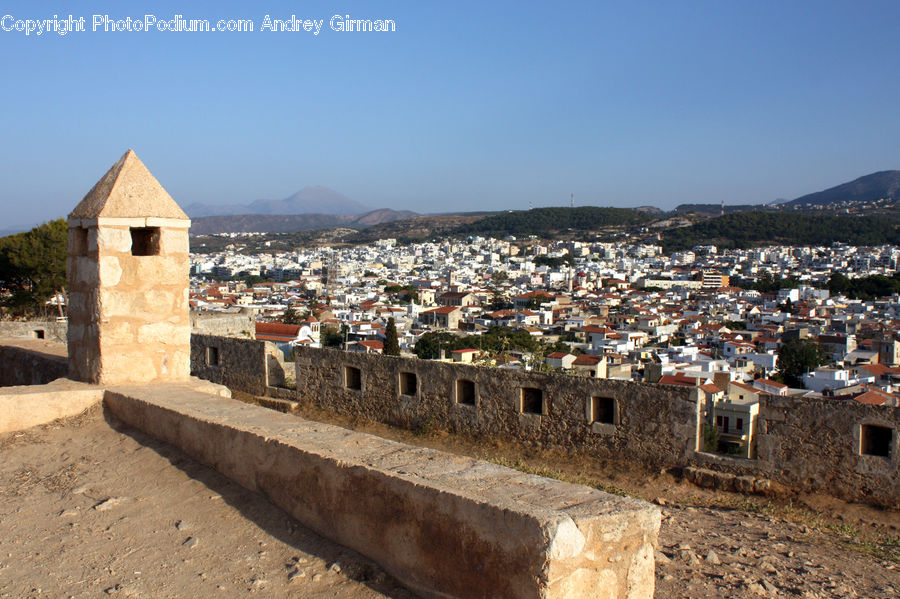Castle, Fort, Building, Downtown, Town, Architecture, Bell Tower