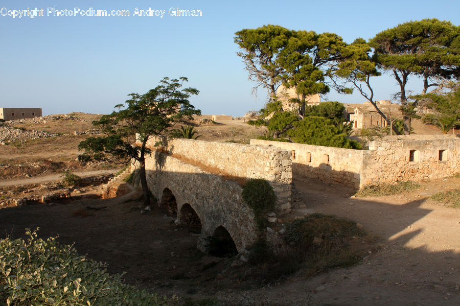 Arch, Castle, Fort, Hole, Dirt Road, Gravel, Road