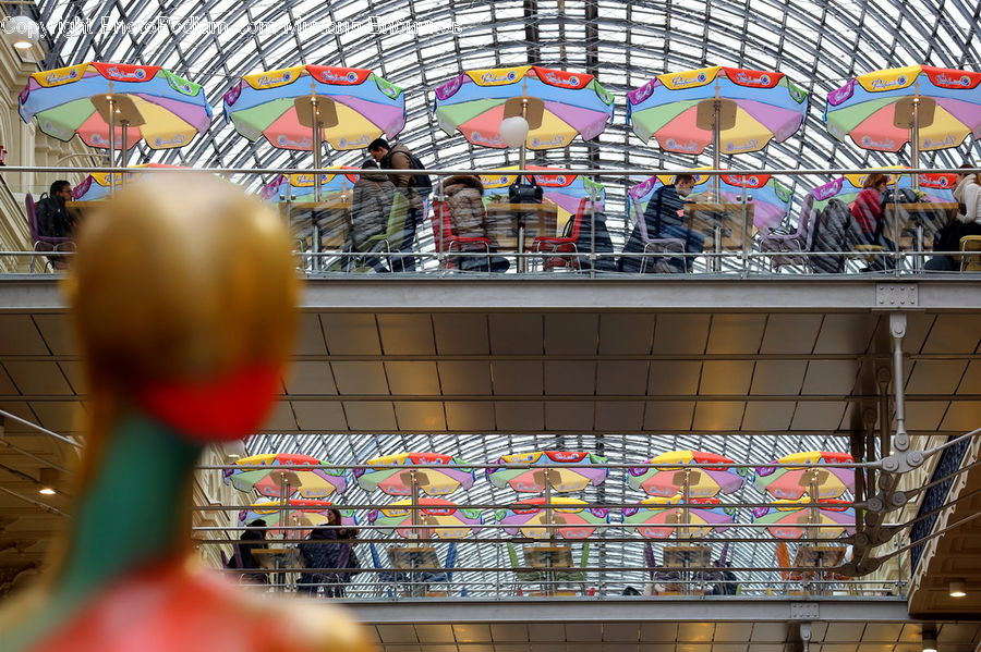 Shop, Umbrella, Market, Supermarket, City, Downtown, Urban