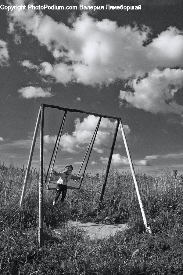 Playground, Swing, Outdoors