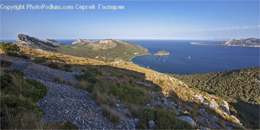 Promontory, Bush, Plant, Vegetation, Crest, Mountain, Outdoors
