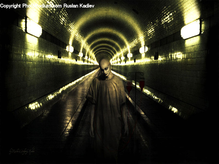 Tunnel, Flare, Light, Sunlight, Subway, Train, Train Station