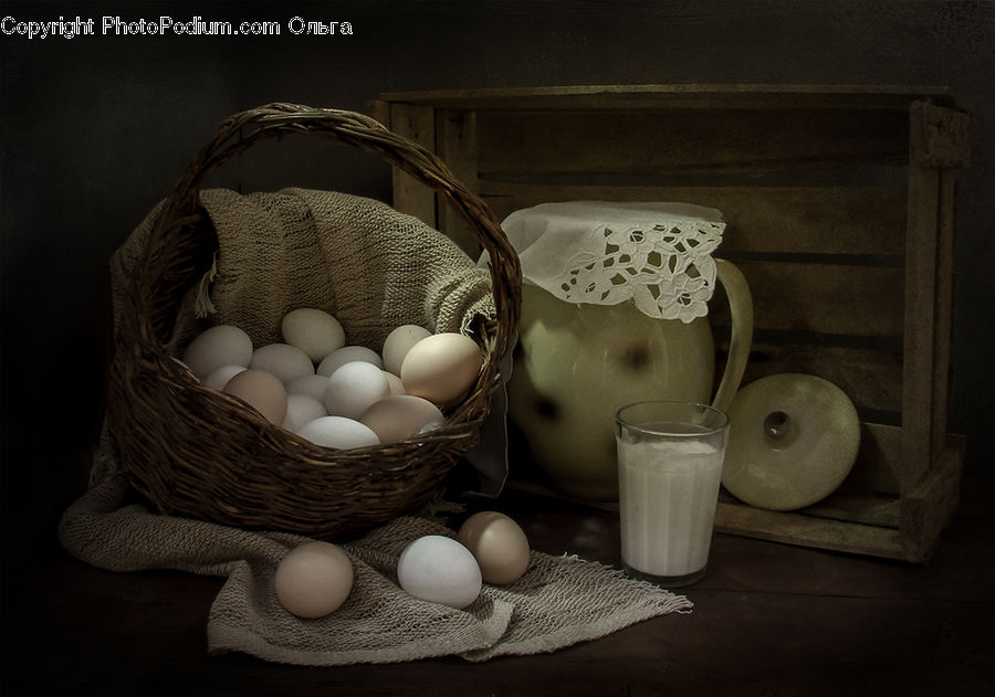 Basket, People, Person, Human, Cup, Beverage, Drink
