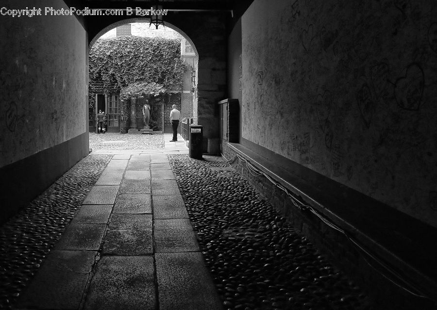 Arch, Alley, Alleyway, Road, Street, Town, Boardwalk