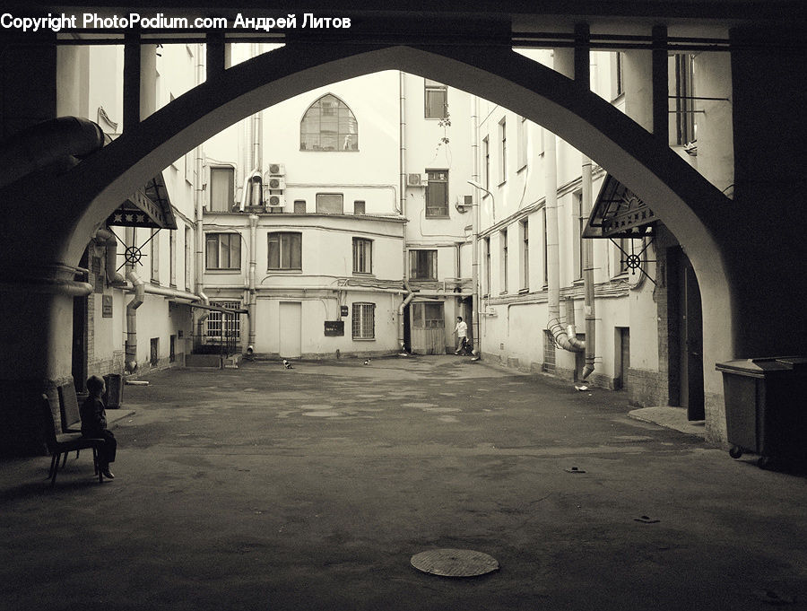 Patio, Building, Cobblestone, Pavement, Walkway, Alley, Alleyway