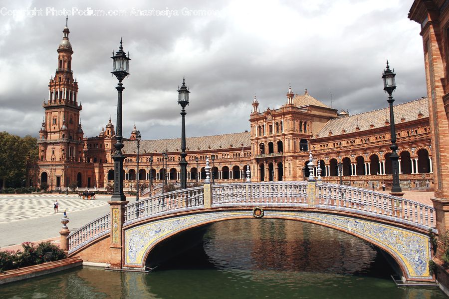 Architecture, Castle, Mansion, Palace, Canal, Outdoors, River