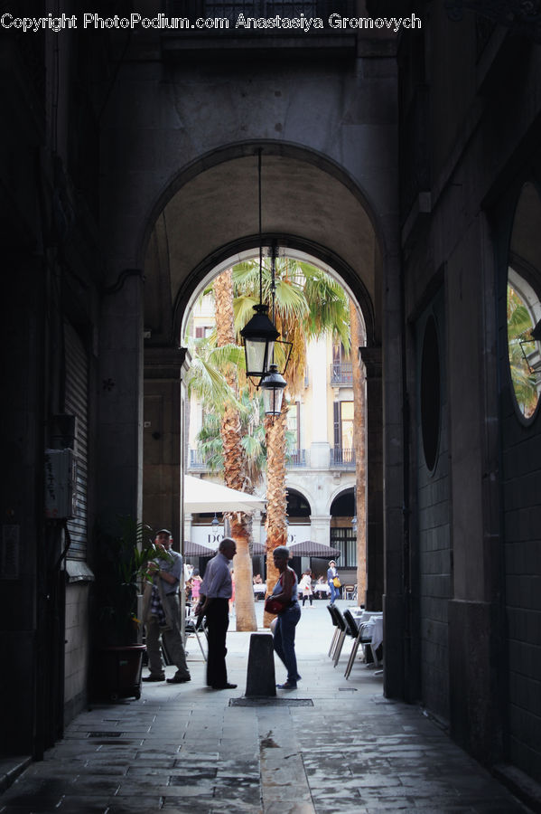 Alley, Alleyway, Road, Street, Town, Arch, Boardwalk