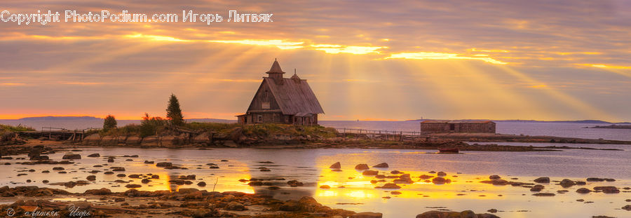 Flare, Light, Sunlight, Architecture, Church, Worship, Dawn