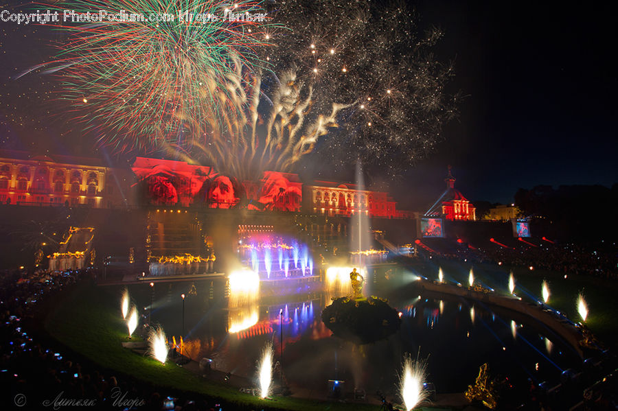 Fireworks, Night, Night Club, Night Life, Club, Festival, City