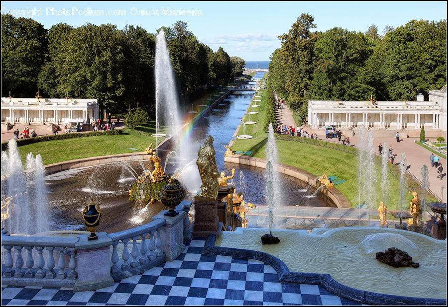 Fountain, Water, Jacuzzi, Tub, Canal, Outdoors, River