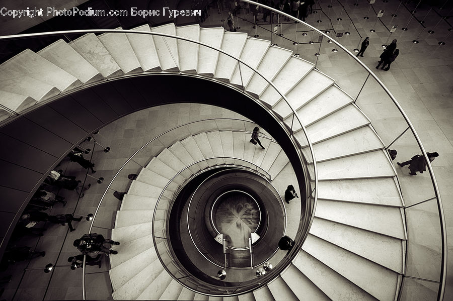 Spiral, Banister, Handrail, Staircase