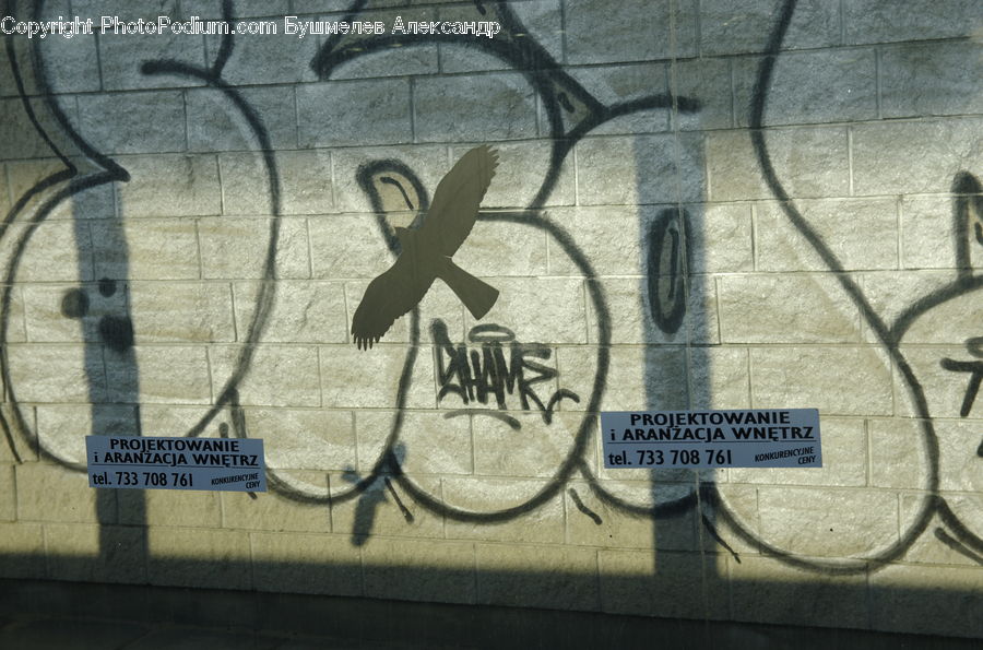 Art, Graffiti, Mural, Wall, Stencil, Silhouette, Fence