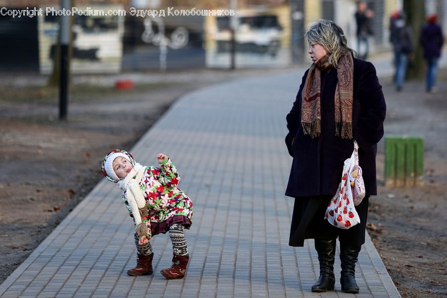 Human, People, Person, Figurine, Coat, Bag, Female