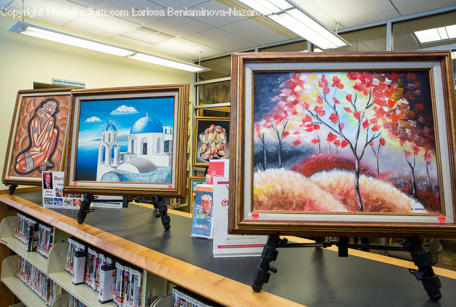Art, Art Gallery, Indoors, Interior Design, Room, Electronics, Monitor