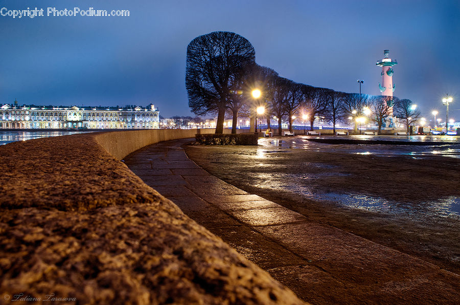 Boardwalk, Deck, Path, Sidewalk, Walkway, City, Downtown