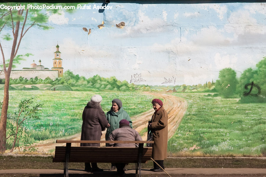 Human, People, Person, Bench, Park Bench, Algae, Portrait