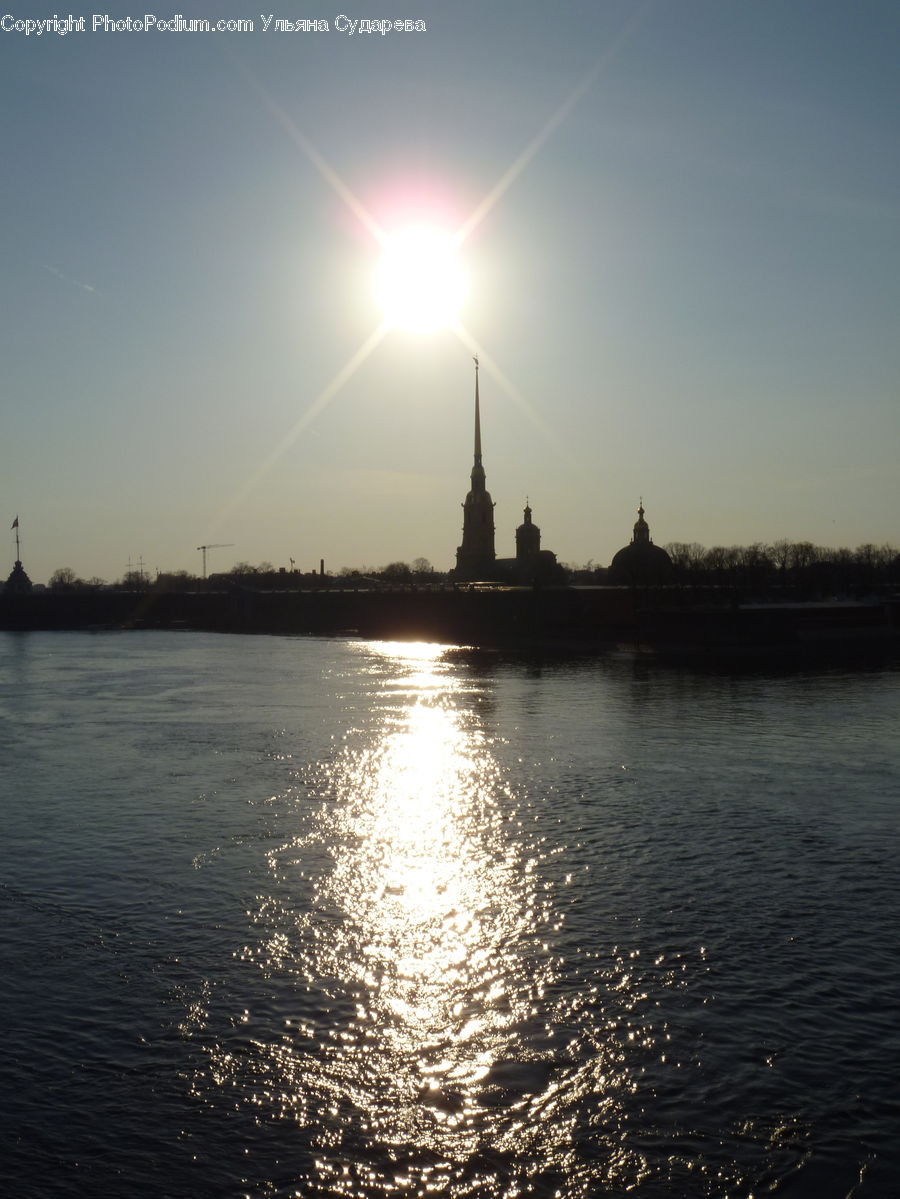 Outdoors, River, Water, Architecture, Tower, Spire, Steeple