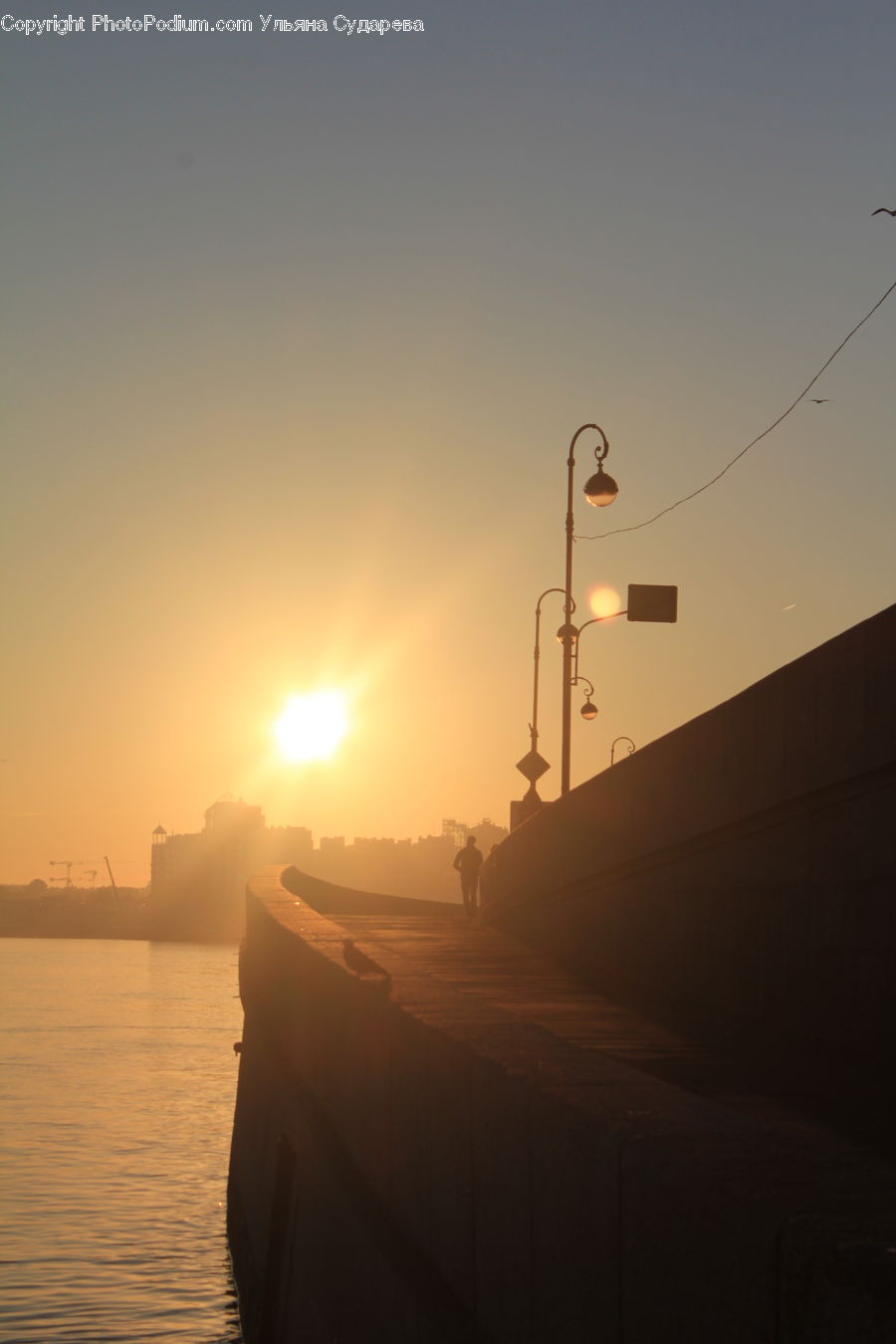 Dawn, Dusk, Sky, Sunrise, Sunset, Boardwalk, Deck
