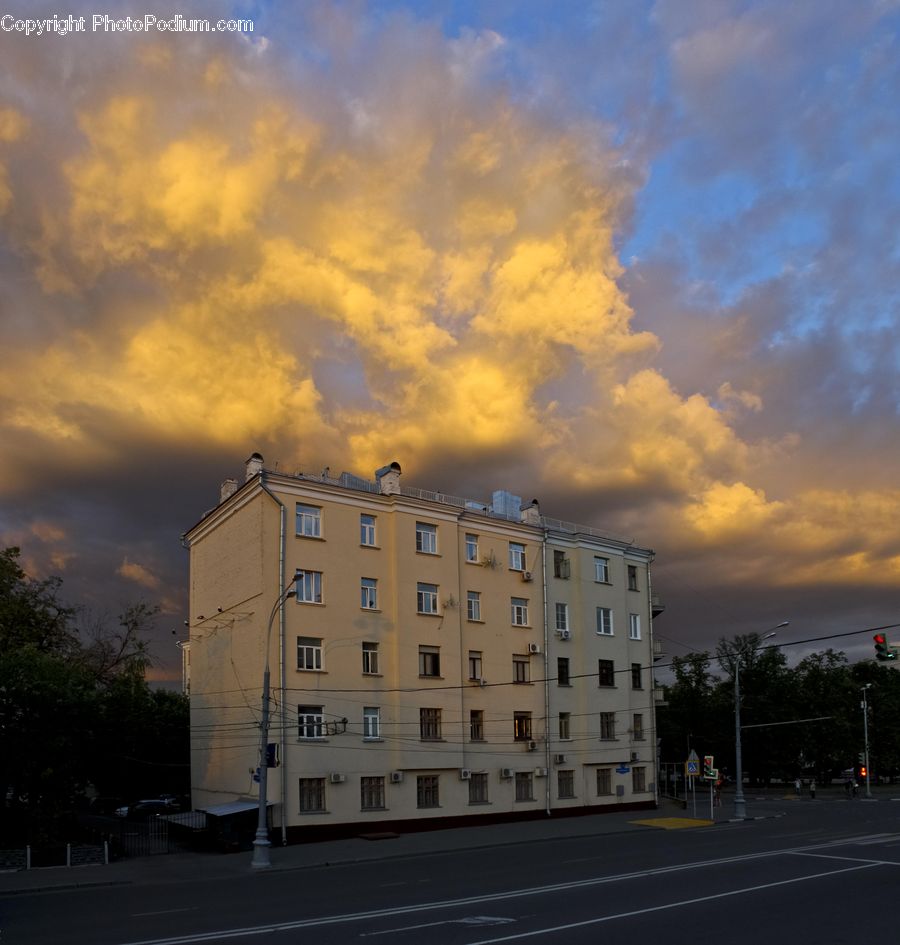 Apartment Building, Building, High Rise, Housing, Night, Outdoors, City