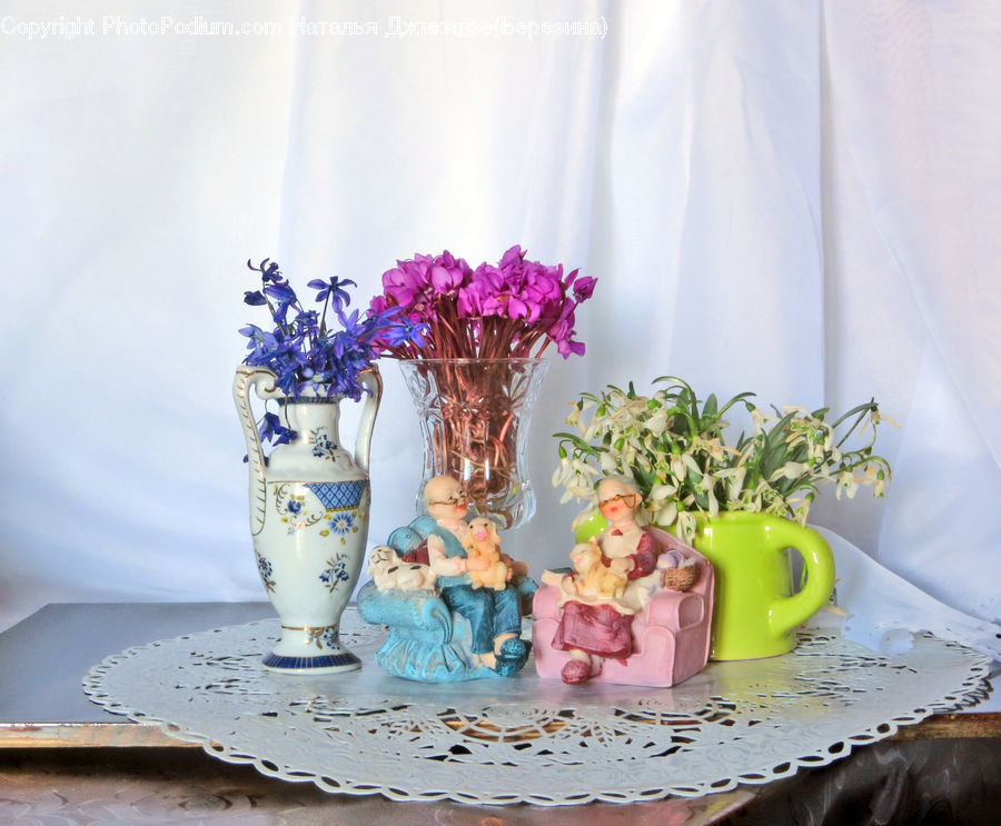 Birthday Cake, Cake, Dessert, Food, Jar, Porcelain, Vase