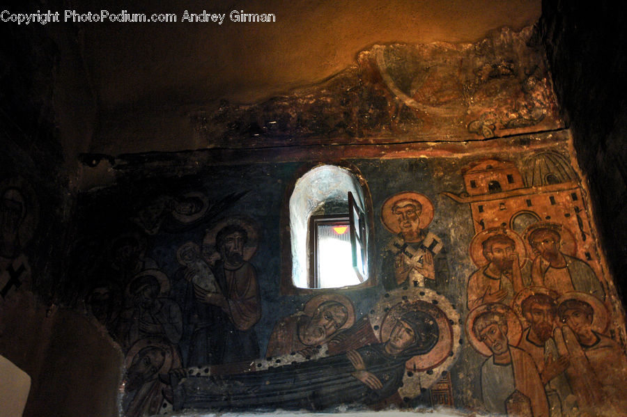 Art, Hearth, Fireplace, Rust, Crypt, Indoors, Interior Design