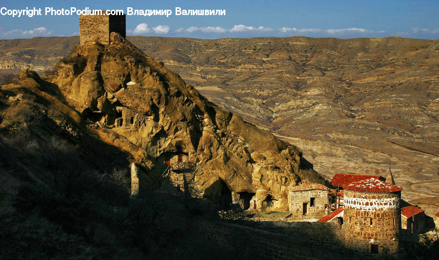 Architecture, Housing, Monastery, Brick, Castle, Fort, Cliff