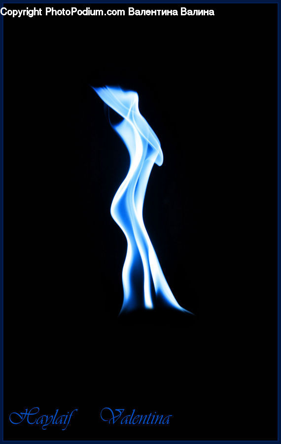 Smoke, Fire, Flame, Text