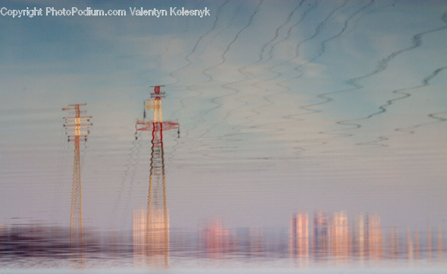 Dawn, Dusk, Sky, Sunrise, Sunset, Beacon, Building
