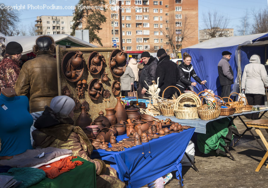 Crash Helmet, Hardhat, Helmet, Crowd, Parade, Bazaar, Market