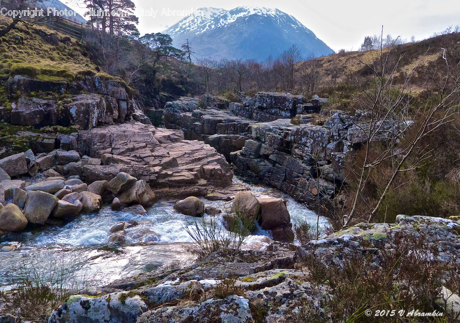 Creek, Outdoors, River, Water, Nature, Rock, Crest