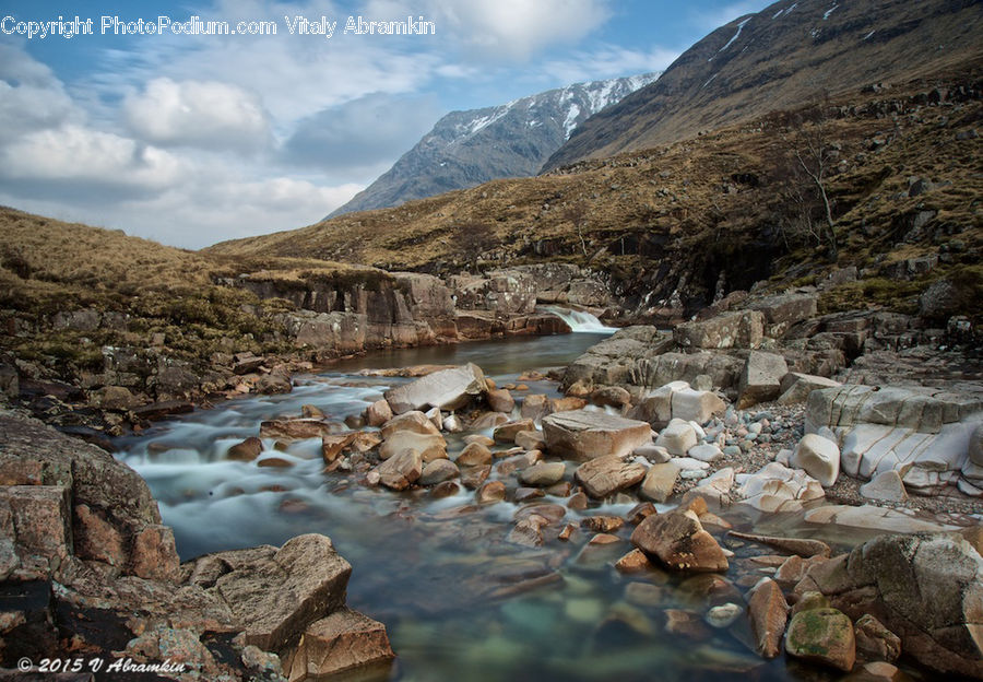 Creek, Outdoors, River, Water, Rock, Nature, Rubble