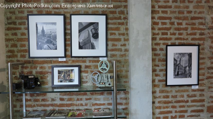 Brick, Art, Art Gallery, Window, Entertainment Center, Flyer, Poster