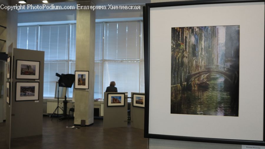 Art, Art Gallery, Entertainment Center, Painting, Indoors, Interior Design, Room