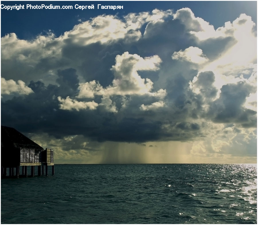 Cloud, Cumulus, Sky, Azure Sky, Outdoors, Sea, Water
