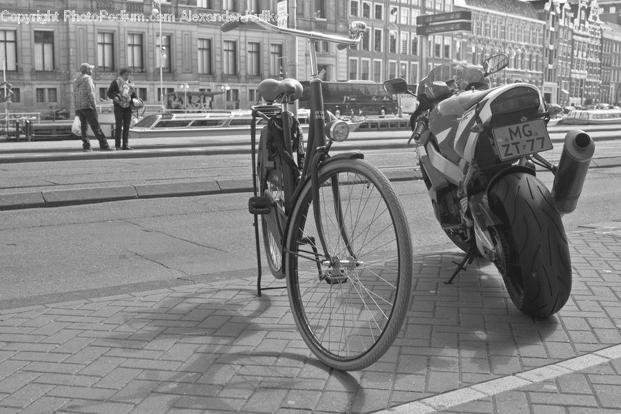 People, Person, Human, Scooter, Vehicle, Bicycle, Bike