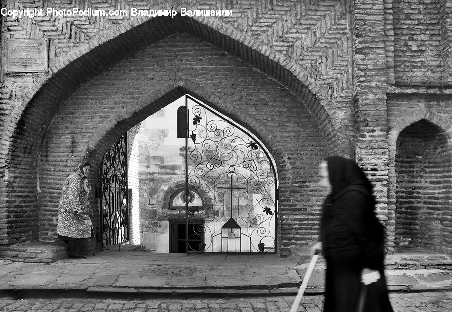 People, Person, Human, Brick, Arch, Architecture, Cathedral