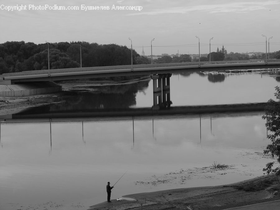 Bridge, Canal, Outdoors, River, Water, Dock, Landing