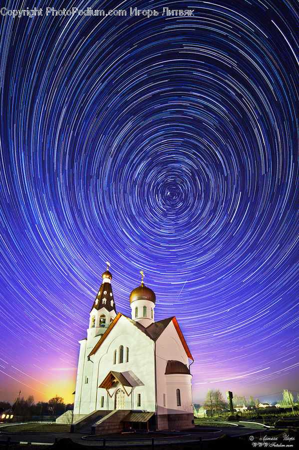 Ferris Wheel, Bench, Architecture, Church, Worship, Dome, City