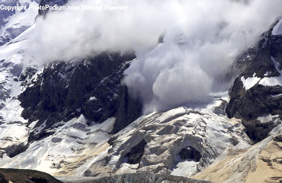 Arctic, Glacier, Ice, Mountain, Outdoors, Snow, Mountain Range