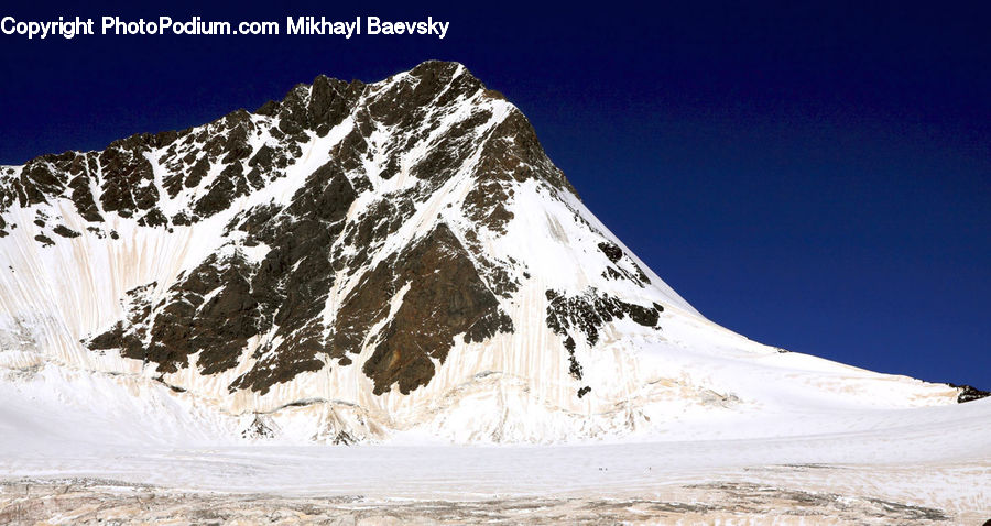 Crest, Mountain, Mountain Range, Outdoors, Peak, Arctic, Glacier