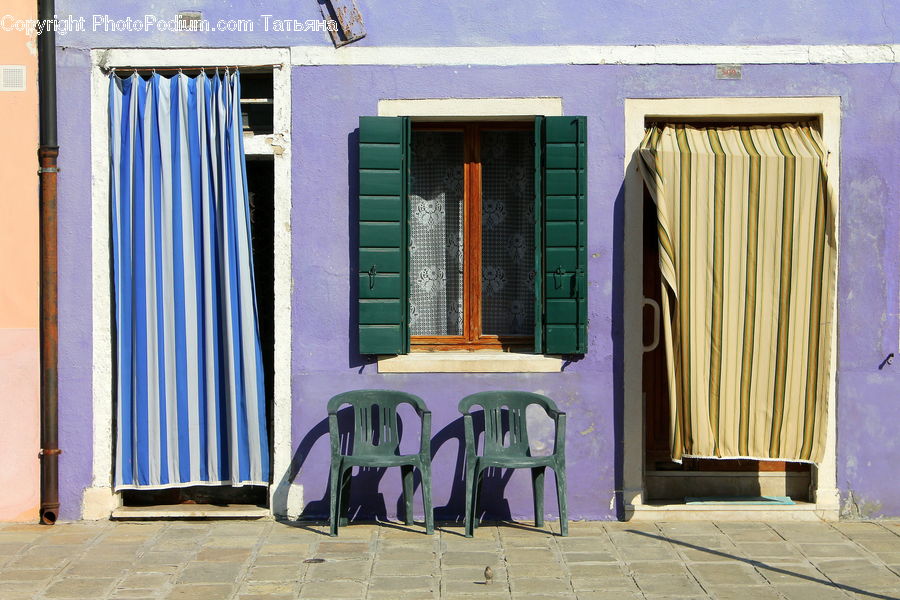 Chair, Furniture, Photo Booth, Shutter, Window, Window Shade, Art