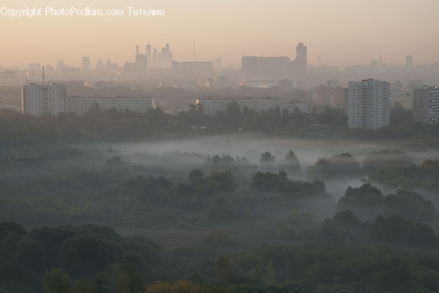 Fog, Pollution, Smog, Smoke, Mist, Outdoors, Building